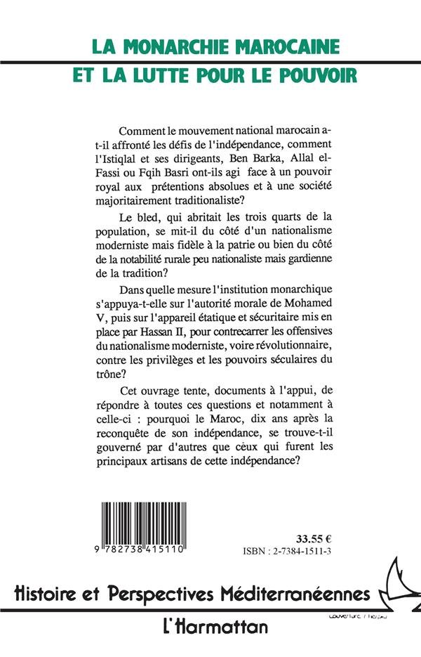 La monarchie marocaine et la lutte pour le pouvoir: Hassan II face à l'opposition nationale, de l'indépendance à l'état d'exception