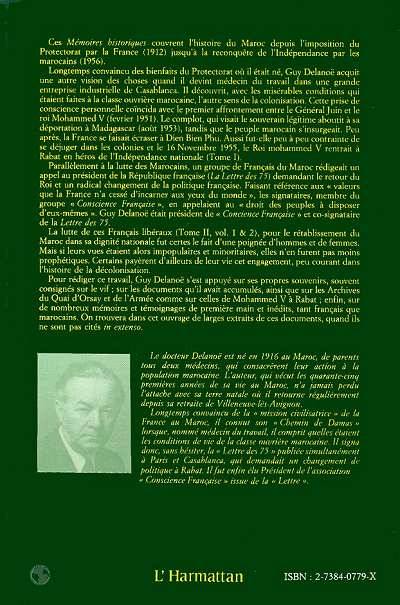 La résistance marocaine et le mouvement "conscience française"