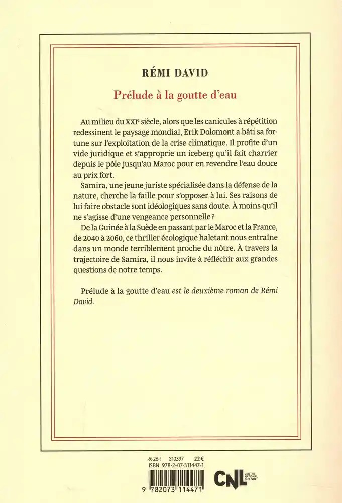 Prélude à la goutte d'eau