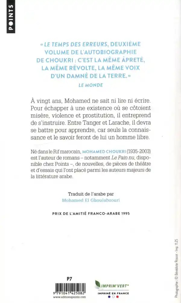 Le temps des erreurs