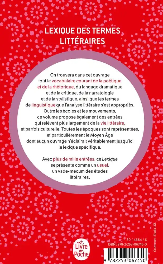 Lexique des termes littéraires