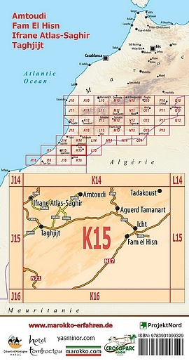 Carte Touristique K15 Amtoudi - Fam Em Hisn - Ifrane - Taghjijt