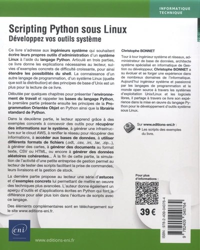 Scripting Python sous Linux