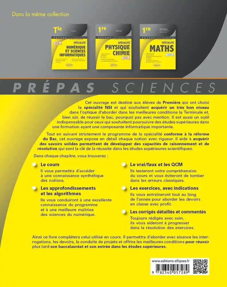 Spécialité Numérique et sciences informatiques 1re