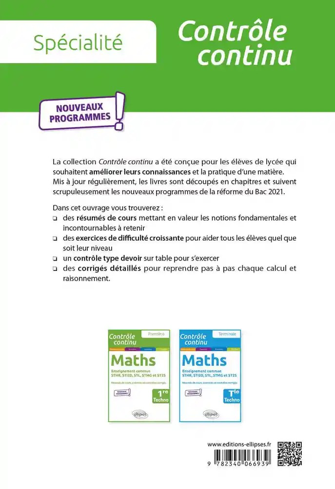 Spécialité Physique-chimie & mathématiques 1re STI2D