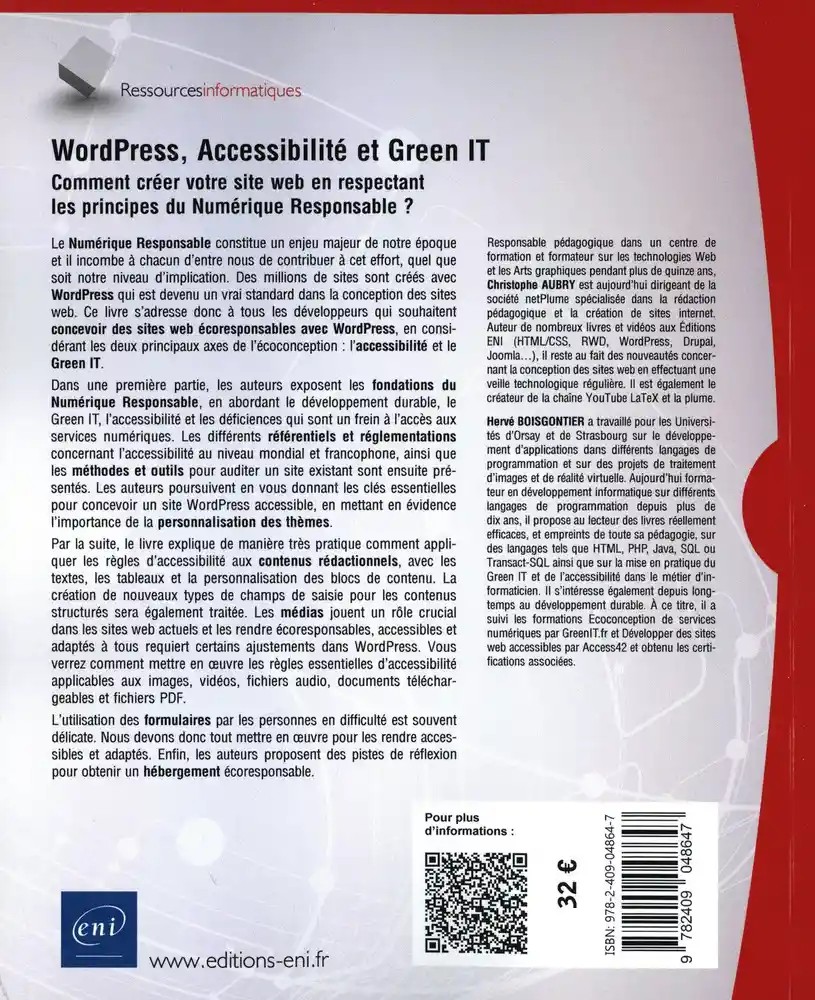 WordPress, Accessibilité et Green IT