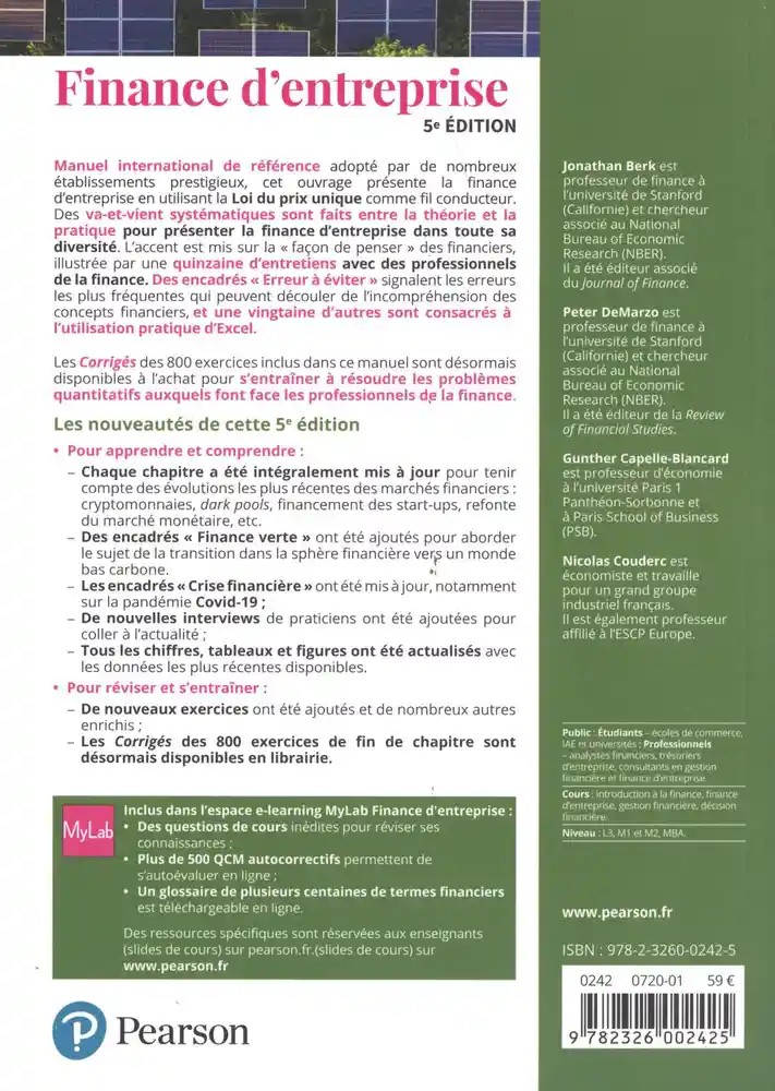 Finance d'entreprise