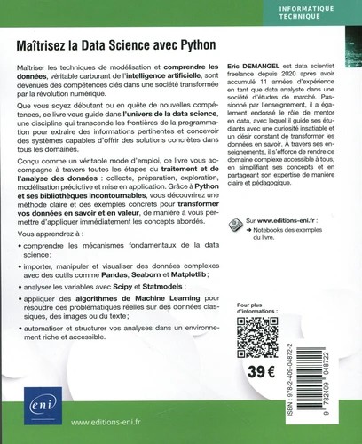 Maîtrisez la Data Science avec Python