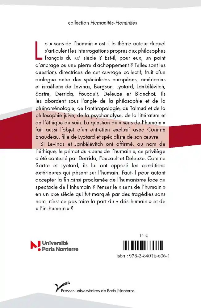 De Bergson à Levinas