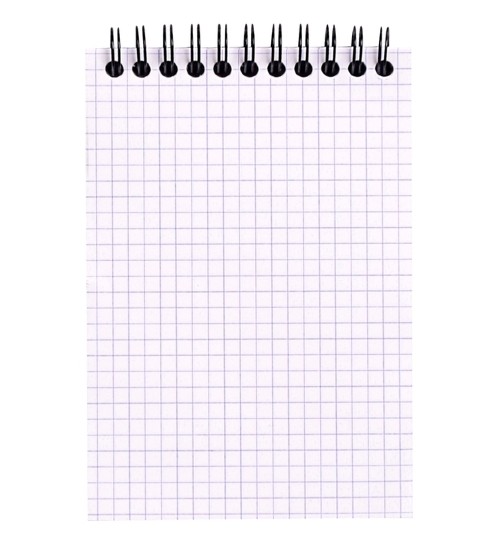 Bloc Note A6 Avec Spiral Polypro Noir