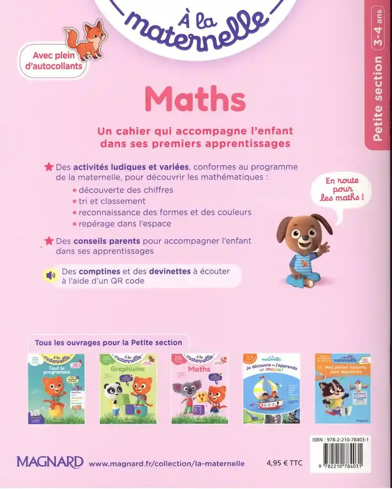 A la maternelle, Maths Petite section