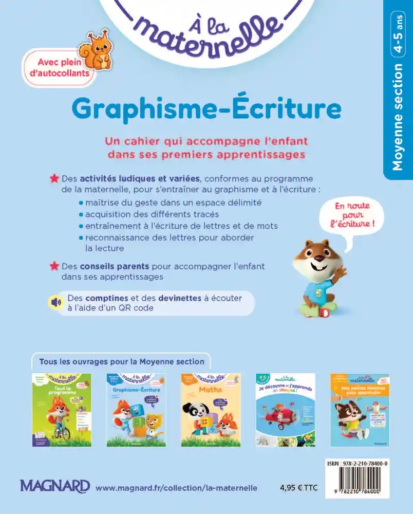A la maternelle Graphisme-écriture Moyenne section
